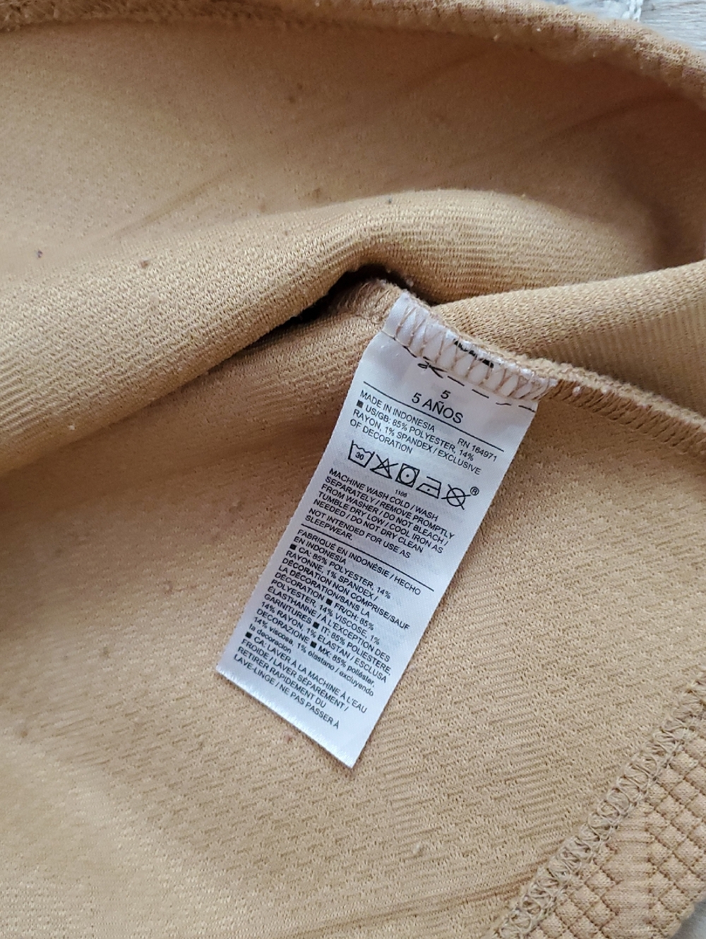 Janie and Janie Girls Tan Equestrian Collared Dress Sz5 - Picture 9 of 13